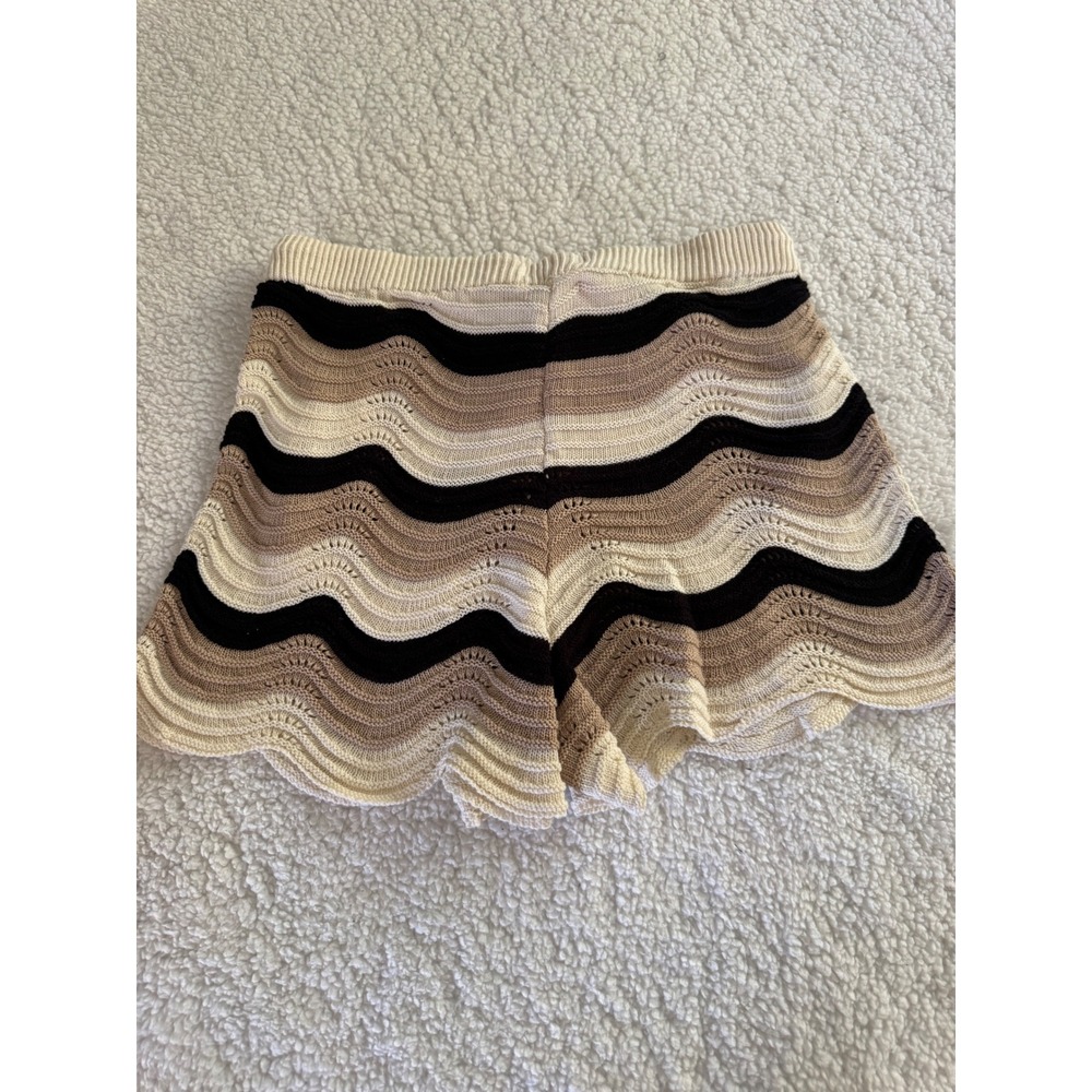 Edited x Hunter McGrady Crochet Short Women Small Black Multi New 174 - Picture 4 of 4